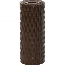 vidaXL Balkonschermen 10 st 255x19 cm poly rattan bruin en zwart