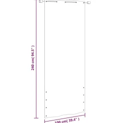 vidaXL Balkonscherm 100x240 cm oxford stof lichtgroen
