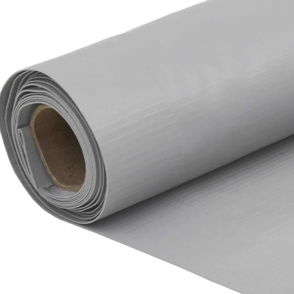 vidaXL Balkonscherm 400x120 cm PVC grijs