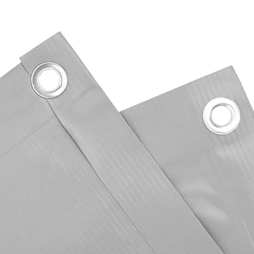 vidaXL Balkonscherm 400x120 cm PVC grijs