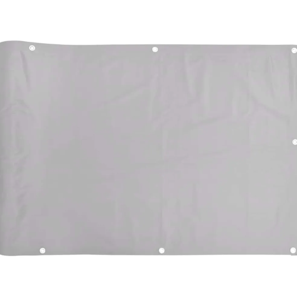 vidaXL Balkonscherm 400x120 cm PVC grijs