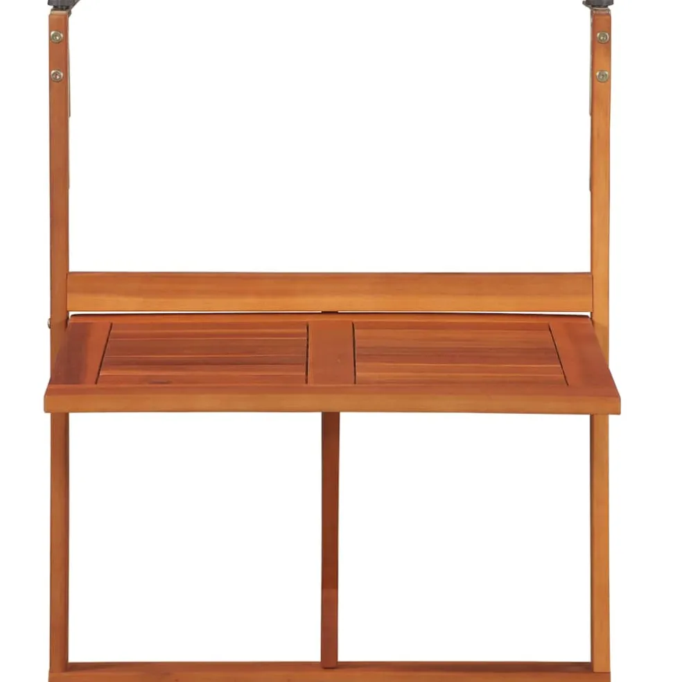 vidaXL Balkontafel hangend 64,5x44x80 cm massief acaciahout