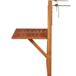 vidaXL Balkontafel hangend 64,5x44x80 cm massief acaciahout