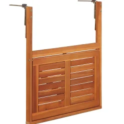 vidaXL Balkontafel hangend 64,5x44x80 cm massief acaciahout