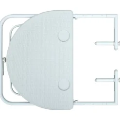 vidaXL Balkontafel hangend 60x64x83,5 cm rattan-look kunststof wit