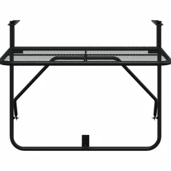 vidaXL Balkontafel 60x40 cm staal zwart