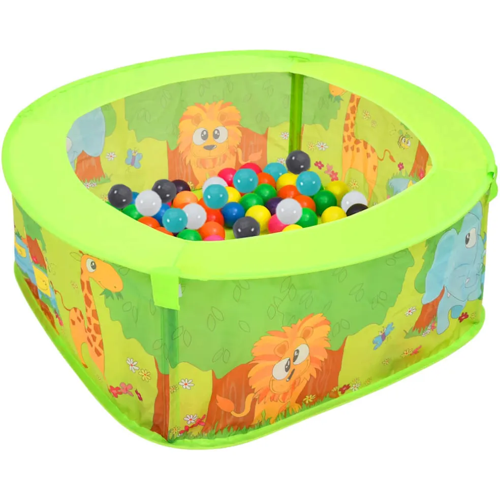 vidaXL Ballenbak voor kinderen met 300 ballen 75x75x32 cm