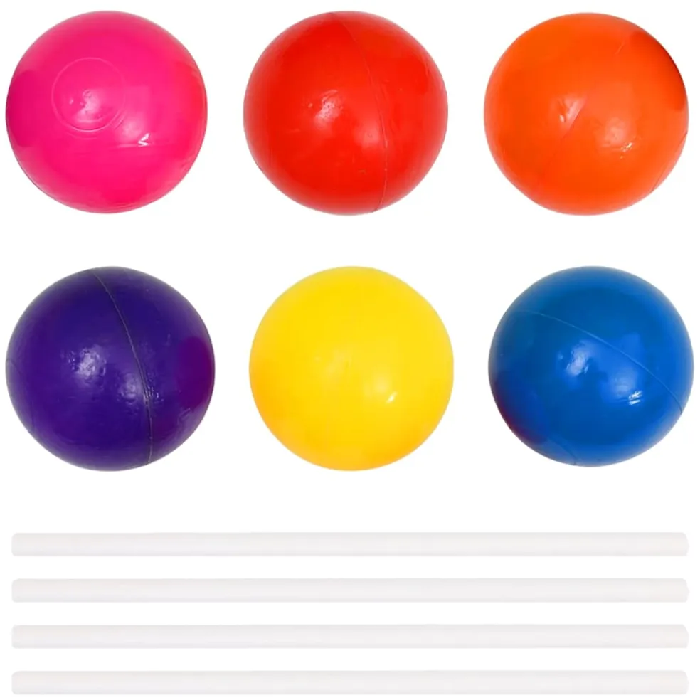 vidaXL Ballenbak voor kinderen met 50 ballen 75x75x32 cm