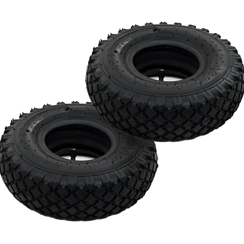 vidaXL Banden/binnenbanden voor steekwagens 3,00-4 260x85 rubber 2 st