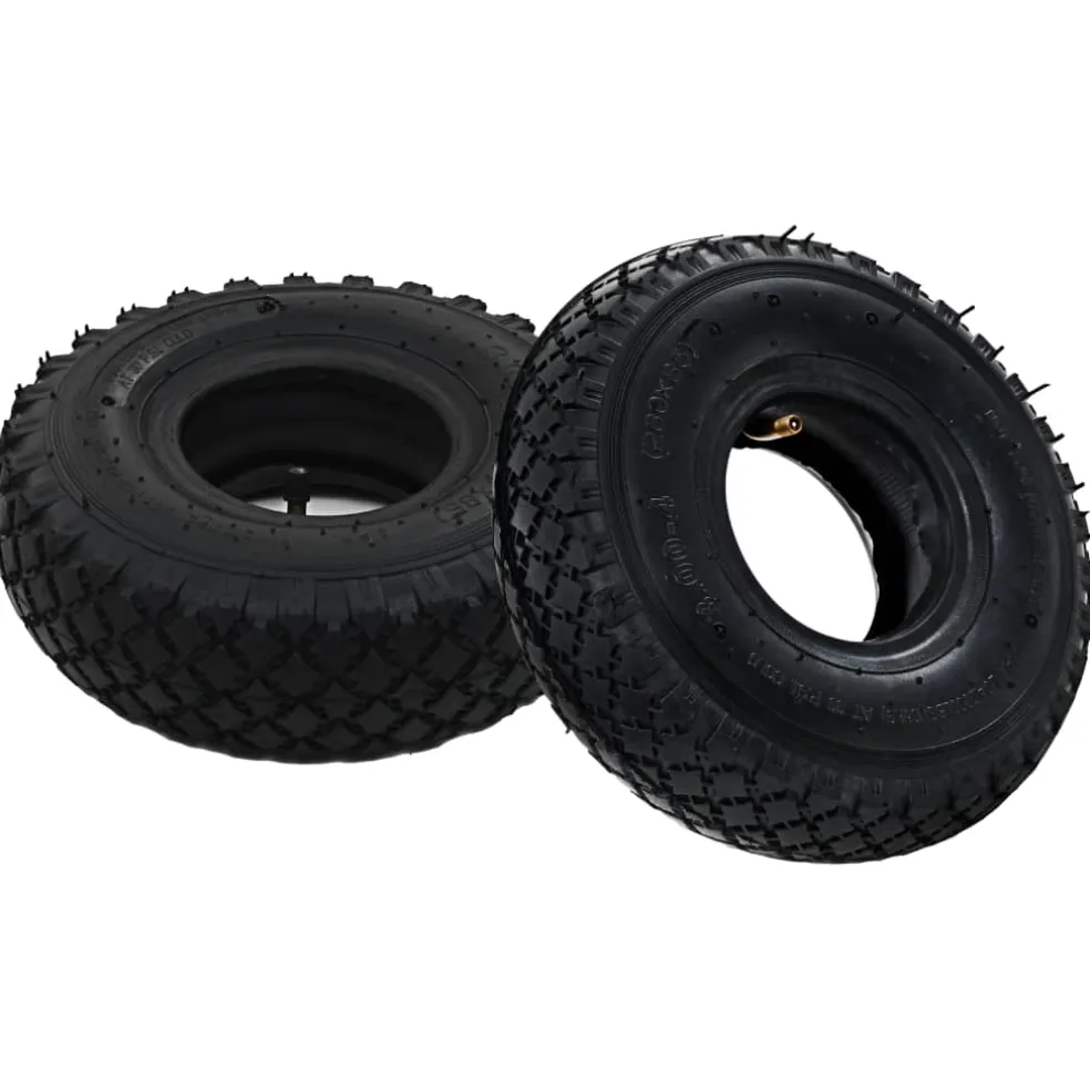 vidaXL Banden/binnenbanden voor steekwagens 3,00-4 260x85 rubber 2 st