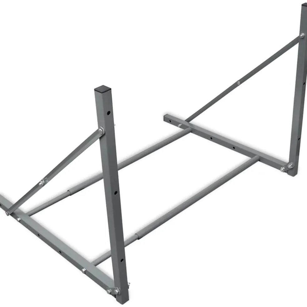 vidaXL Bandenrek staal zilverkleurig