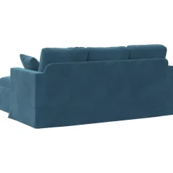 vidaXL Bank Blauw 178 x 134 x 80 cm Fluweel