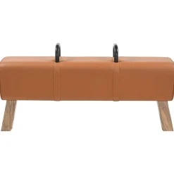 vidaXL Bank Bruin 110 x 30 x 45 cm Echt leer