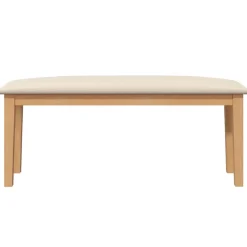 vidaXL Bank 110 cm massief hout rubber