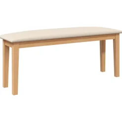 vidaXL Bank 110 cm massief hout rubber