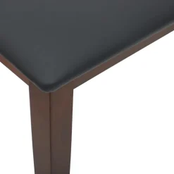 vidaXL Bank 90 cm massief hout rubber bruin