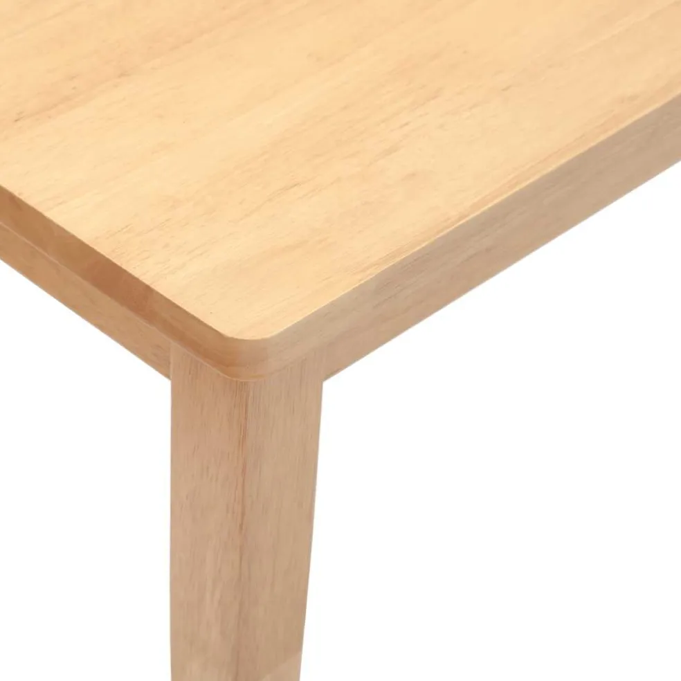 vidaXL Bank 110 cm massief hout rubber