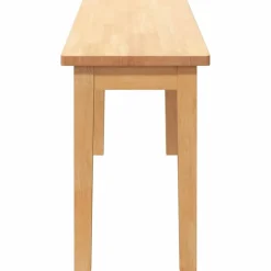 vidaXL Bank 110 cm massief hout rubber