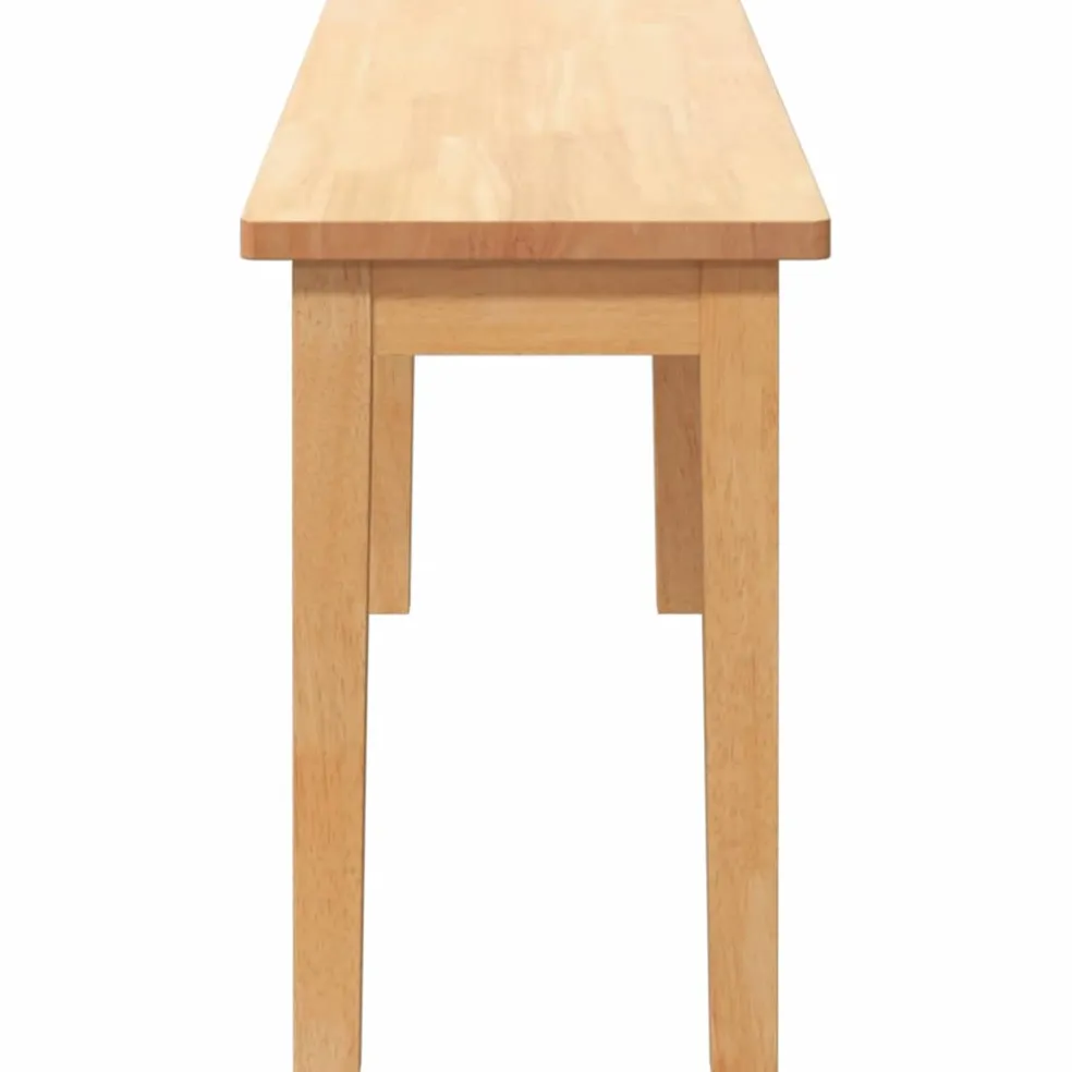 vidaXL Bank 110 cm massief hout rubber