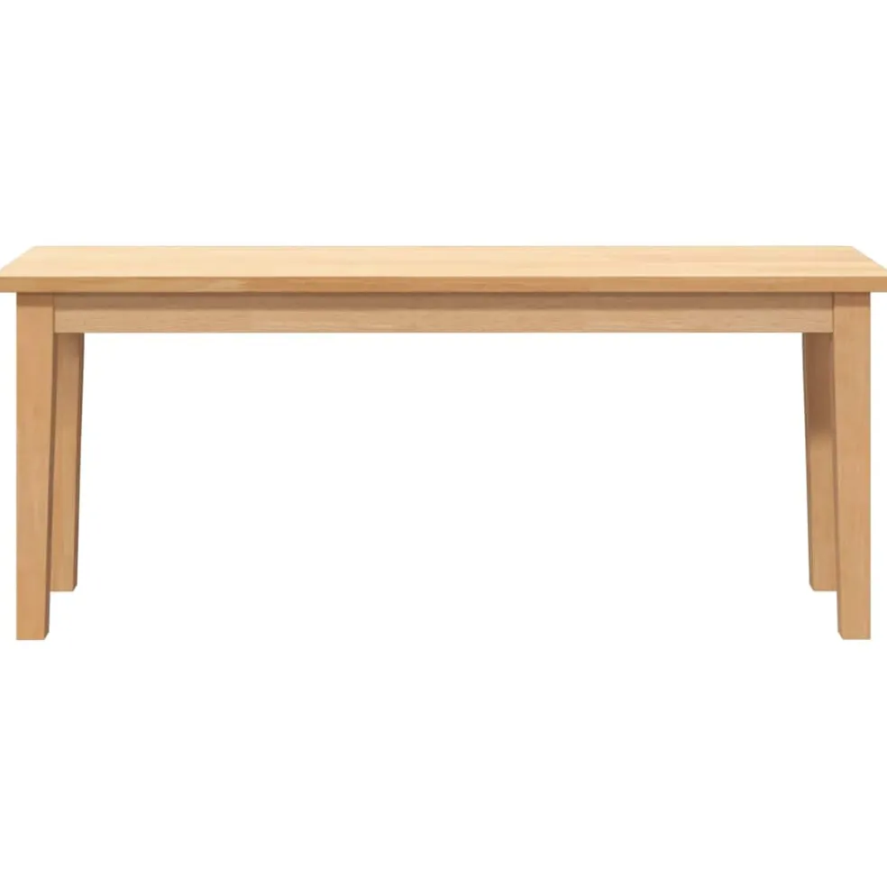 vidaXL Bank 110 cm massief hout rubber