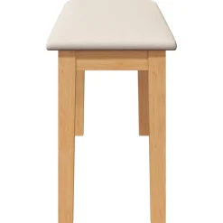 vidaXL Bank 90 cm massief hout rubber