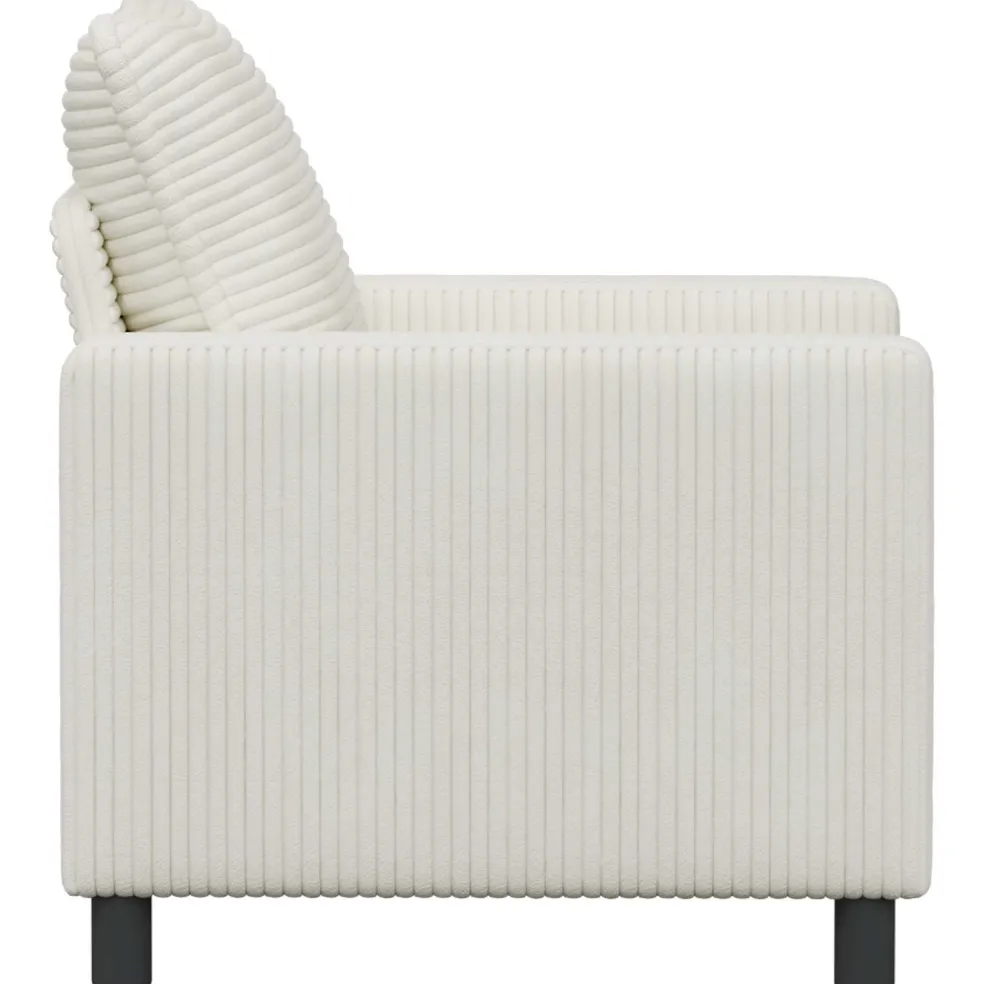 vidaXL Bank Crèmekleurig 76 x 81 x 87,5 cm Polyester