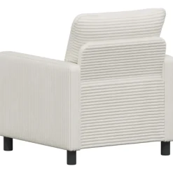 vidaXL Bank Crèmekleurig 76 x 81 x 87,5 cm Polyester