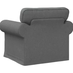 vidaXL Bank Donkergrijs 95 x 82 x 80 cm Stof