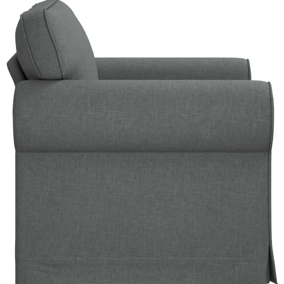 vidaXL Bank Donkergrijs 95 x 82 x 80 cm Stof