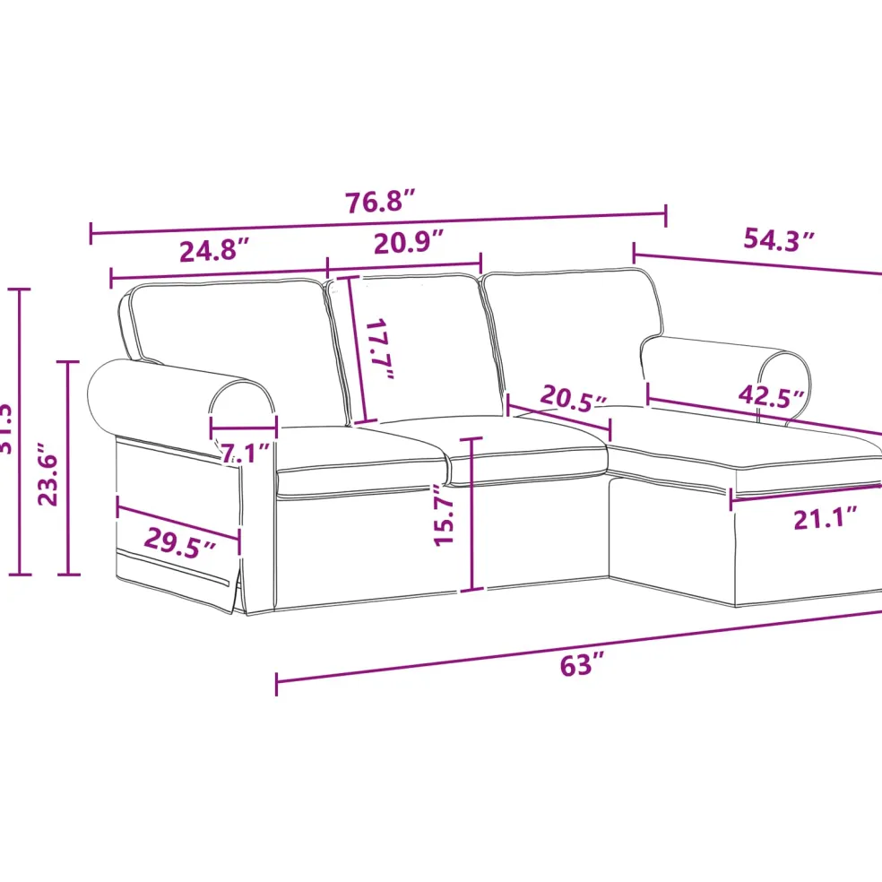 vidaXL Bank Donkergrijs 195 x 138 x 80 cm Stof