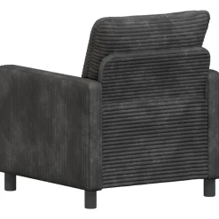vidaXL Bank Donkergrijs 76 x 81 x 87,5 cm Polyester