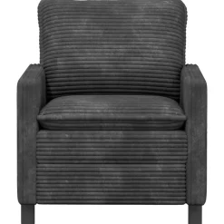 vidaXL Bank Donkergrijs 76 x 81 x 87,5 cm Polyester