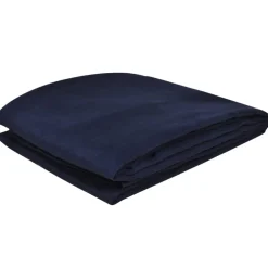 vidaXL Bankhoes microsuede marineblauw 140 x 210 cm