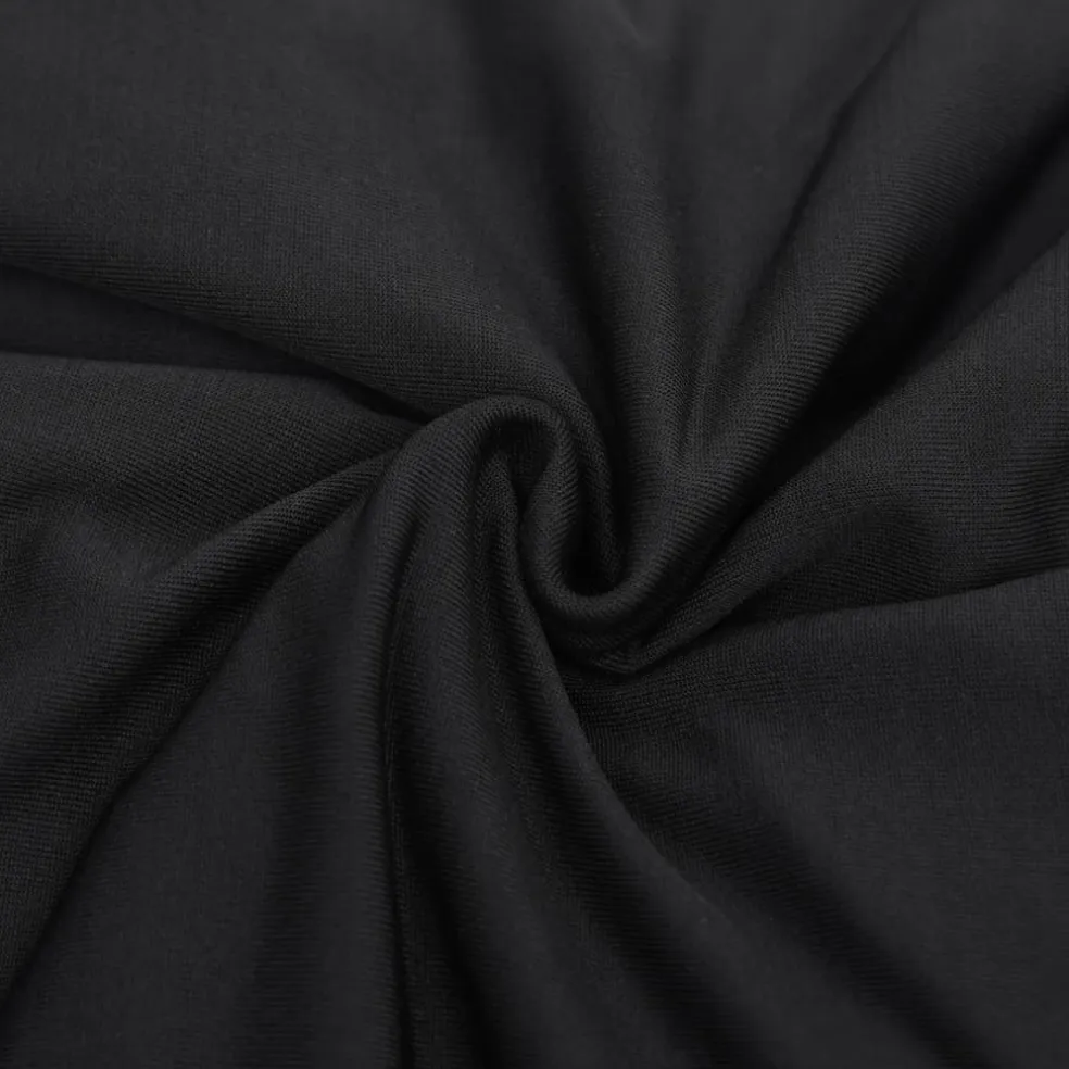 vidaXL Bankhoes stretch polyester jersey zwart