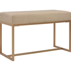 vidaXL Bankje 80 cm fluweel beige