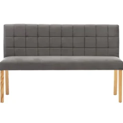 vidaXL Bankje 140 cm fluweel grijs