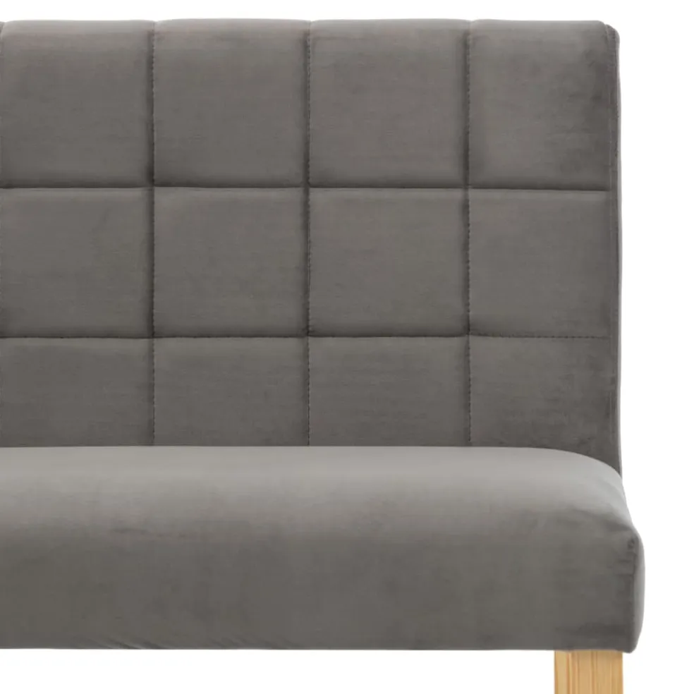 vidaXL Bankje 140 cm fluweel grijs