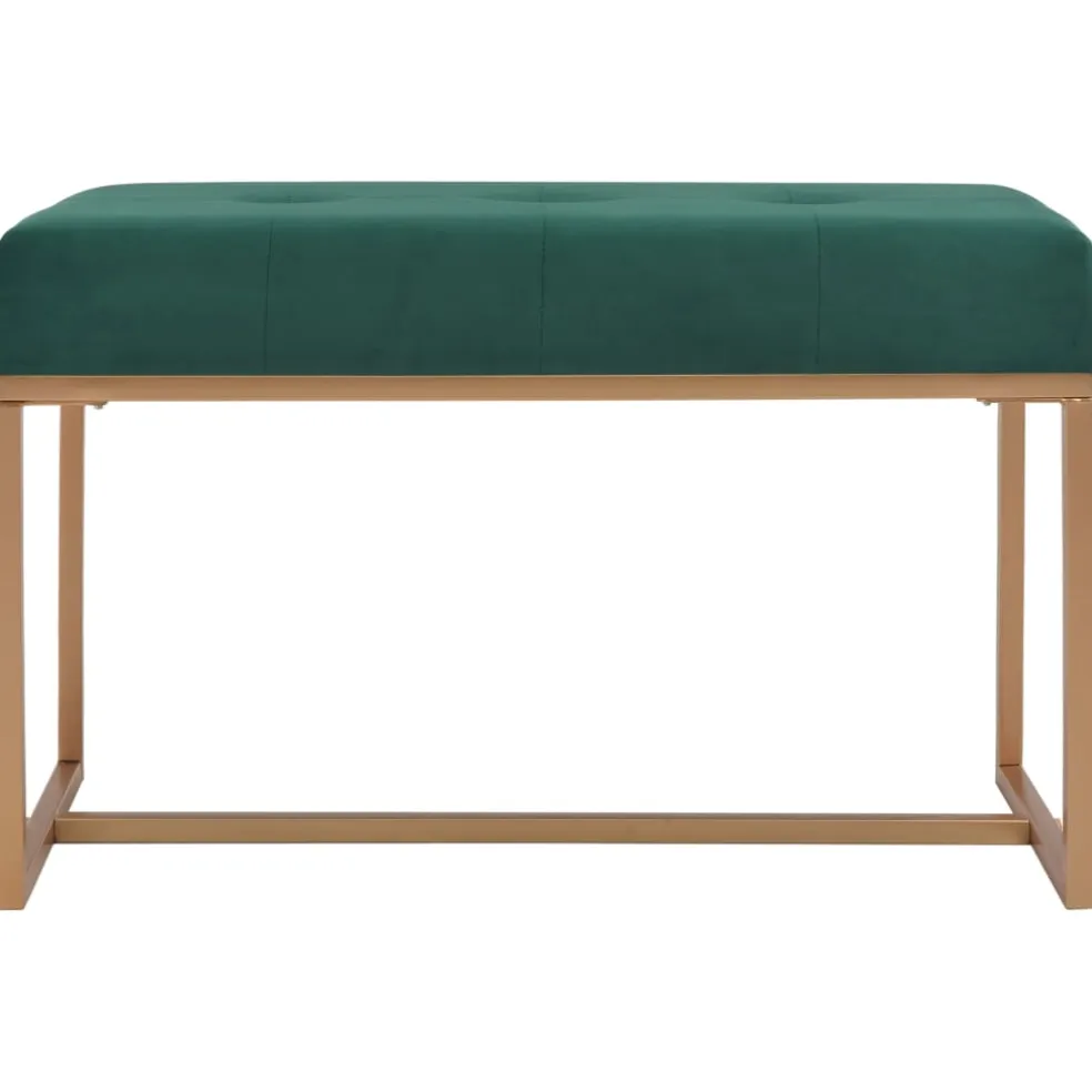 vidaXL Bankje 80 cm fluweel groen