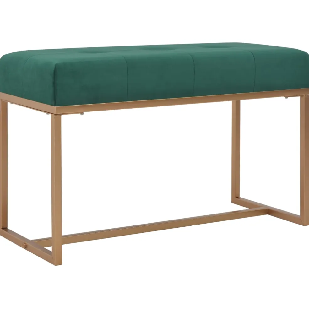 vidaXL Bankje 80 cm fluweel groen