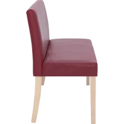 vidaXL Bankje 139,5 cm kunstleer wijnrood