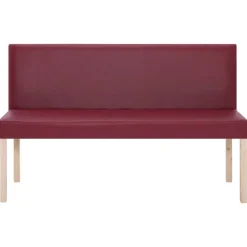 vidaXL Bankje 139,5 cm kunstleer wijnrood
