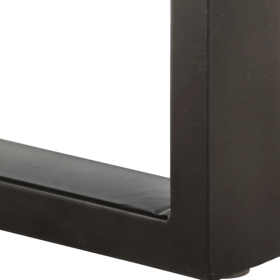 vidaXL Bankje 110 cm massief gerecycled hout en staal