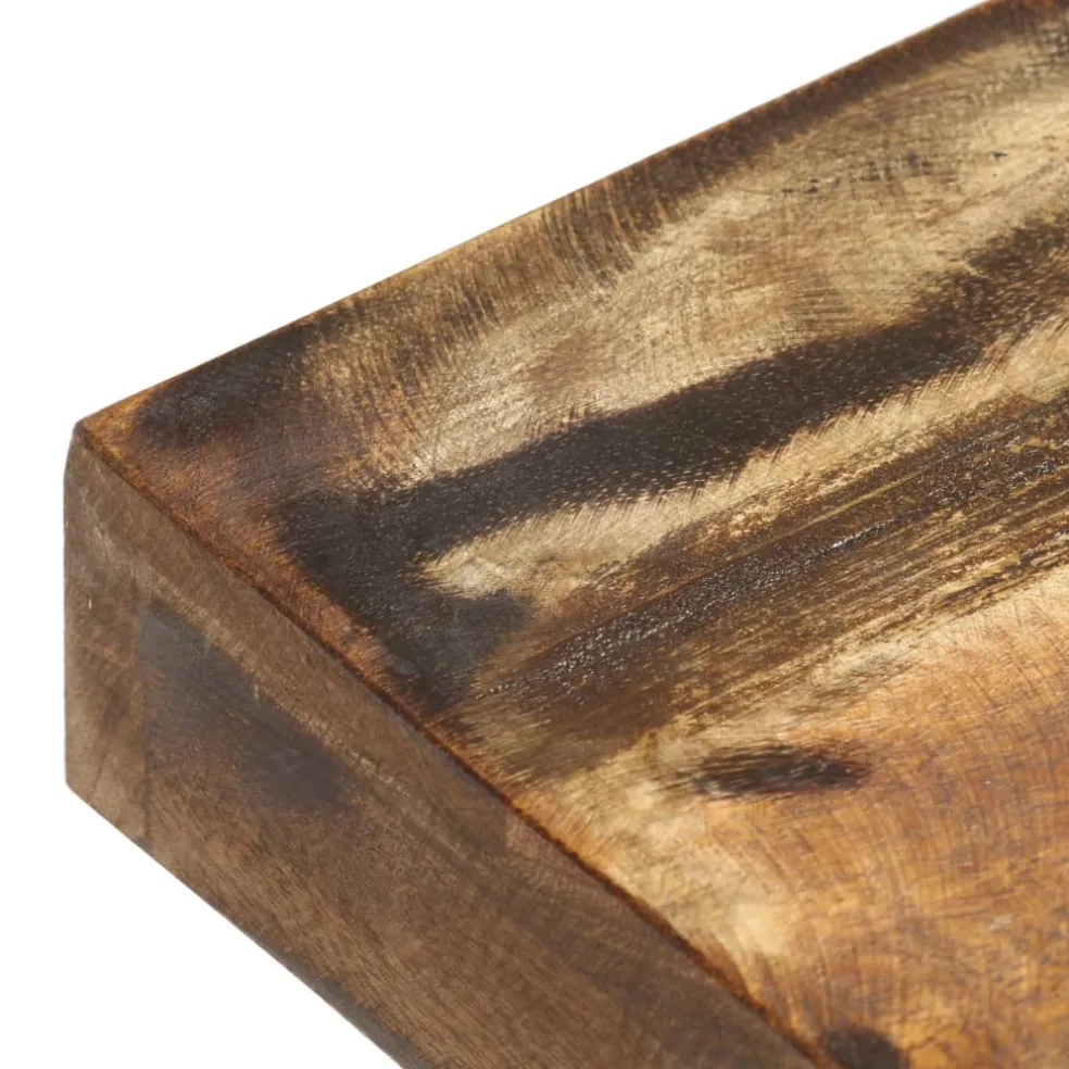 vidaXL Bankje 110 cm massief gerecycled hout en staal