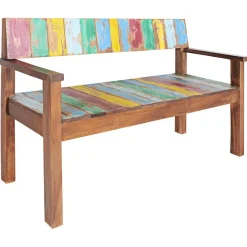 vidaXL Bankje 115 cm massief gerecycled hout