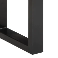 vidaXL Bankje 160 cm massief ruw mangohout en staal