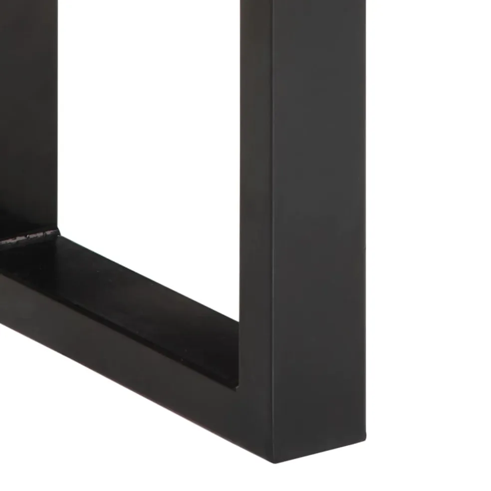 vidaXL Bankje 160 cm massief ruw mangohout en staal