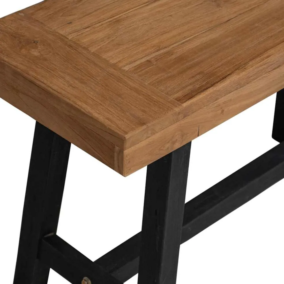 vidaXL Bankje 80 cm massief teakhout