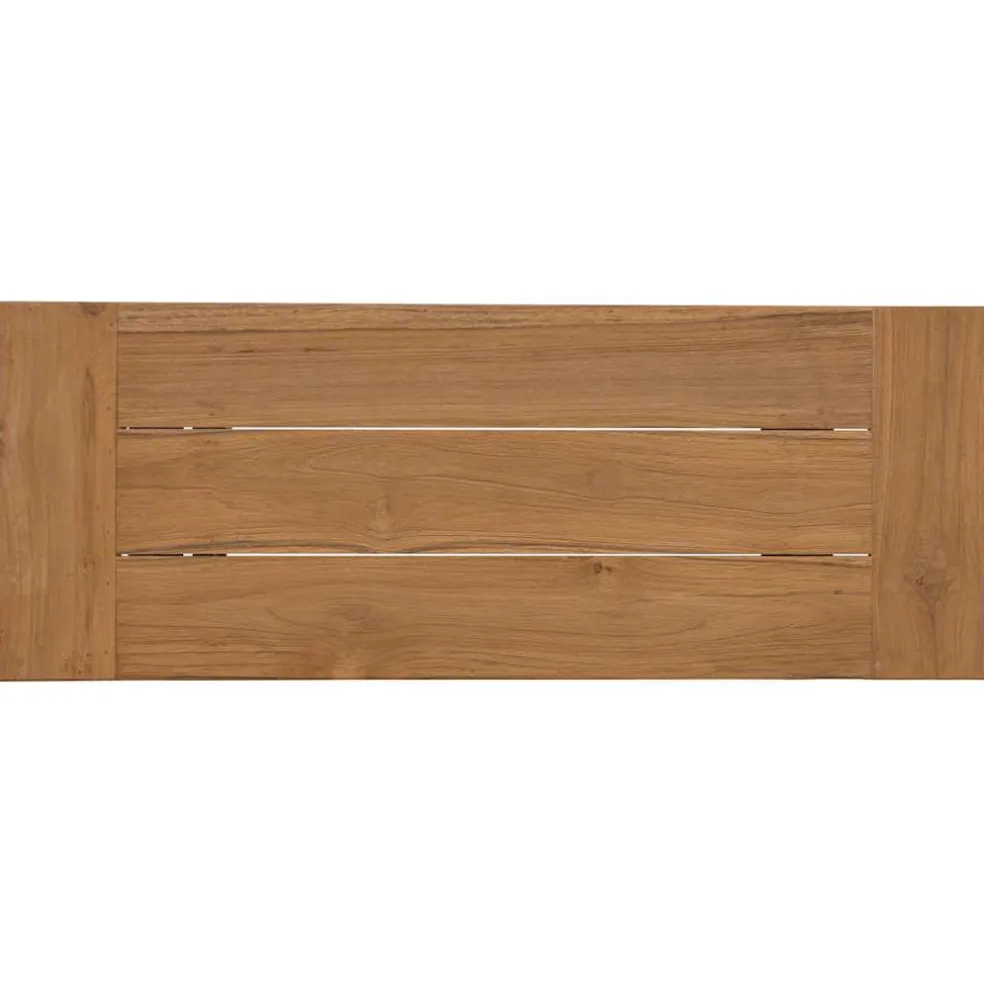 vidaXL Bankje 110 cm massief teakhout