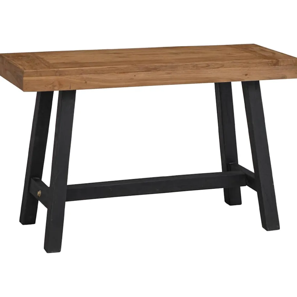 vidaXL Bankje 110 cm massief teakhout