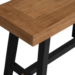 vidaXL Bankje 110 cm massief teakhout